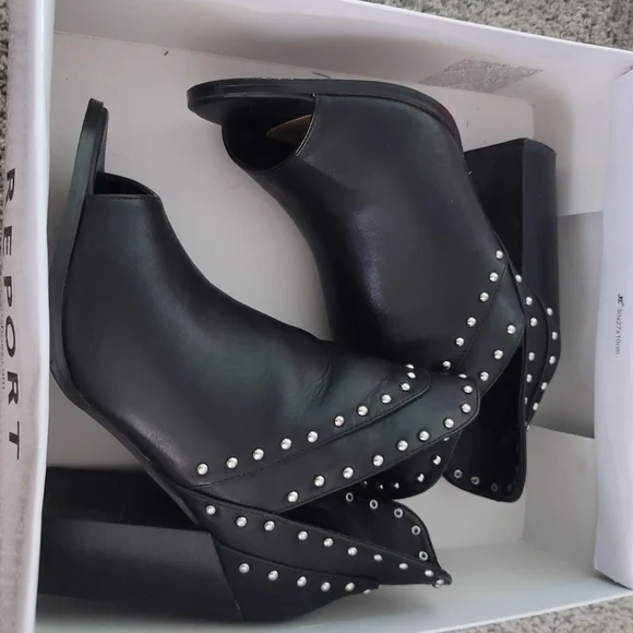 Studded PeepToe Booties - Picture 2 of 5